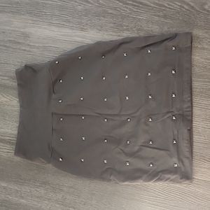 Grey studded skirt